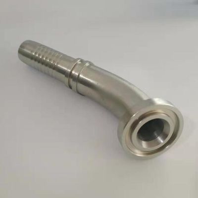 발굴기 부착재료 탄소 강철 3000 Psi 90 ° SAE 수압 튜브에 맞는 플랜지