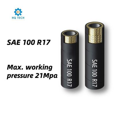 SAE 100 R17 고온 컴팩트 최대 작업 압력 21MPa 수압 고무 튜브