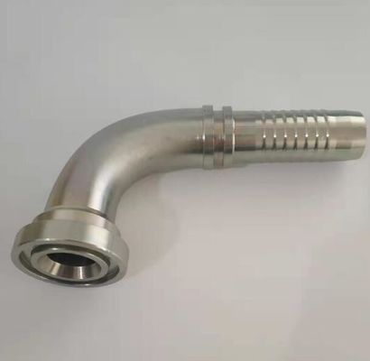 젤리화 된 잎 3000 Psi 수압 플랜지 일 조각 부착 90도 팔꿈치 튜브 부착