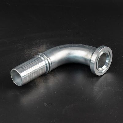 90도 SAE 플랜지 3000 Psi 스테인리스 스틸 페룰 수압 튜브 부착 87391