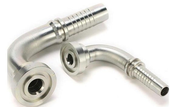 진열 된 잎 90 ° 팔꿈치 SAE 플랜지 6000 Psi 수압 파이프 펌프 연결 부착