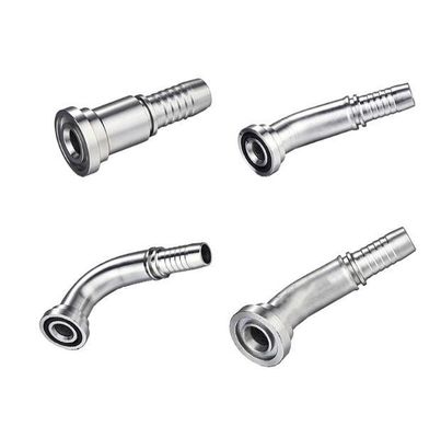 발굴기 부착재료 탄소 강철 3000 Psi 90 ° SAE 수압 튜브에 맞는 플랜지
