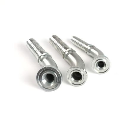 발굴기 부착재료 탄소 강철 3000 Psi 90 ° SAE 수압 튜브에 맞는 플랜지